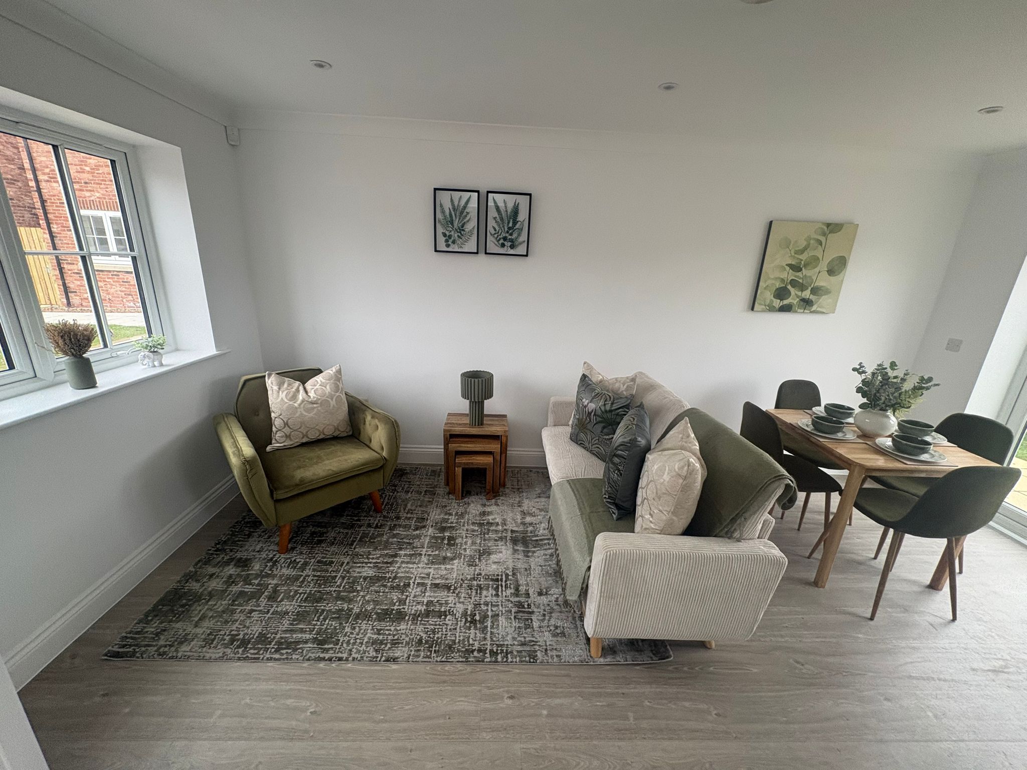 The Haven supported living accommodation Living and dining area