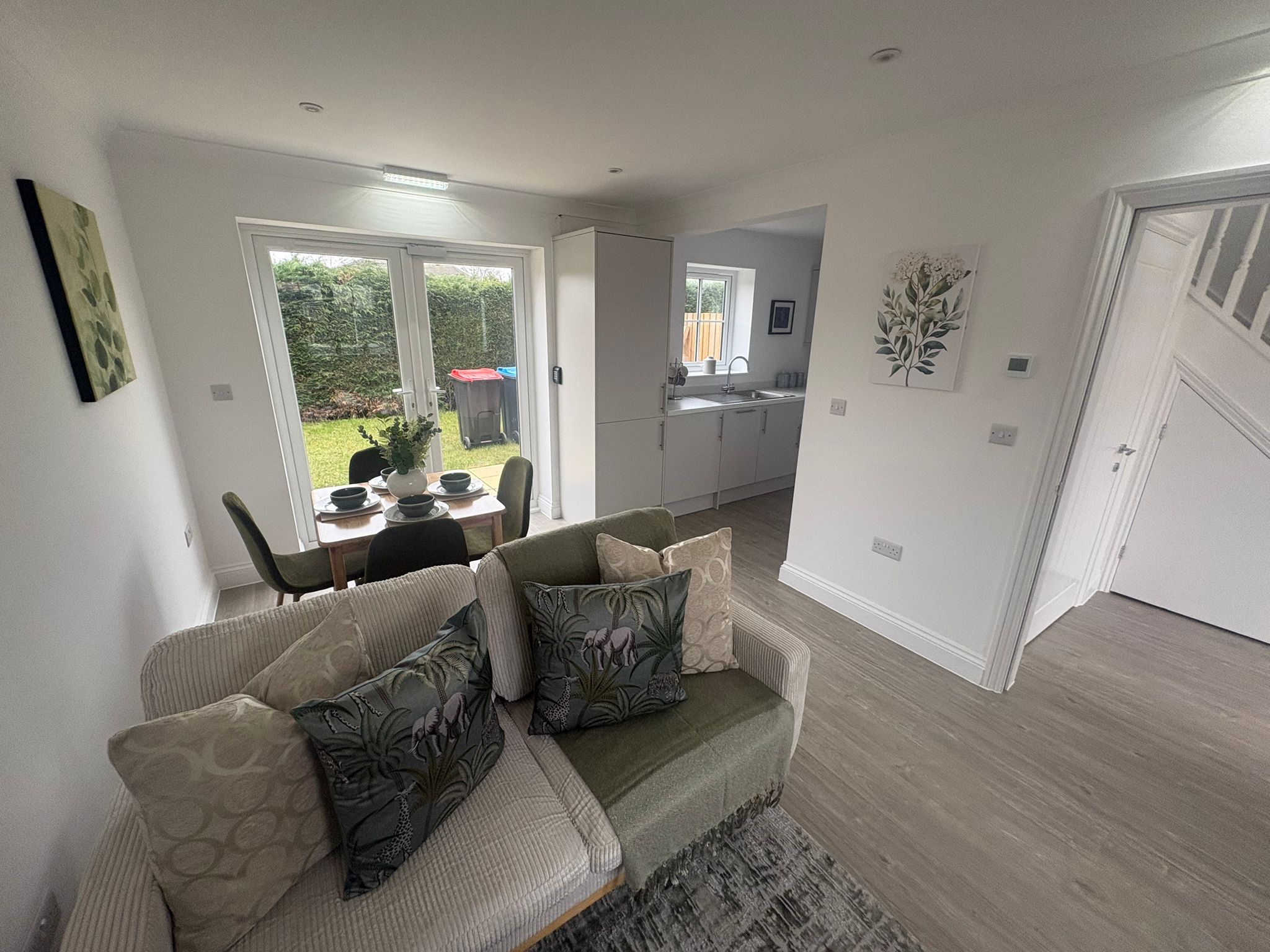 The Haven supported living accommodation dining area and kitchen